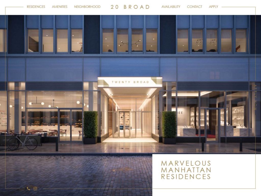20 Broad CSS Design Awards Winner sites gallery
