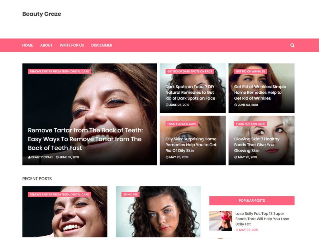 Beauty Craze CSS Design Awards Winner sites.gallery
