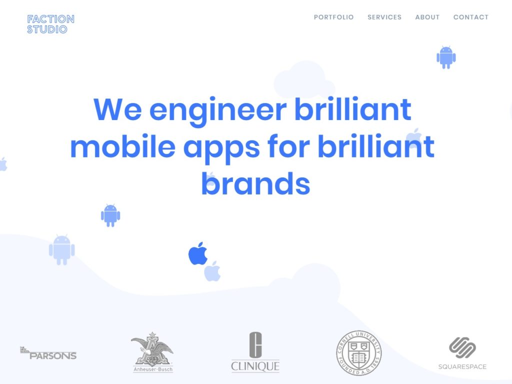 Faction Studio CSS Design Awards Winner sites gallery