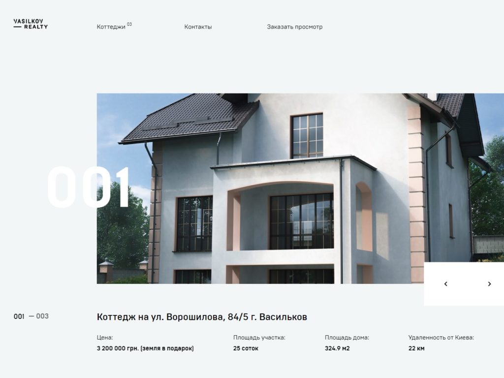 Vasilkov Realty CSS Design Awards Winner sites.gallery