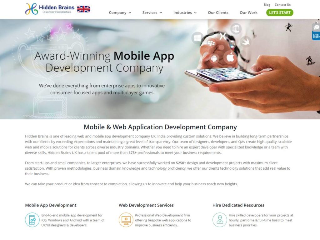 Hidden Brains CSS Design Awards Winner sites gallery