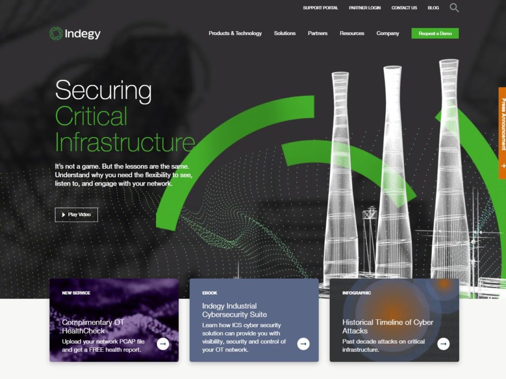 Indegy CSS Design Awards Winner sites gallery