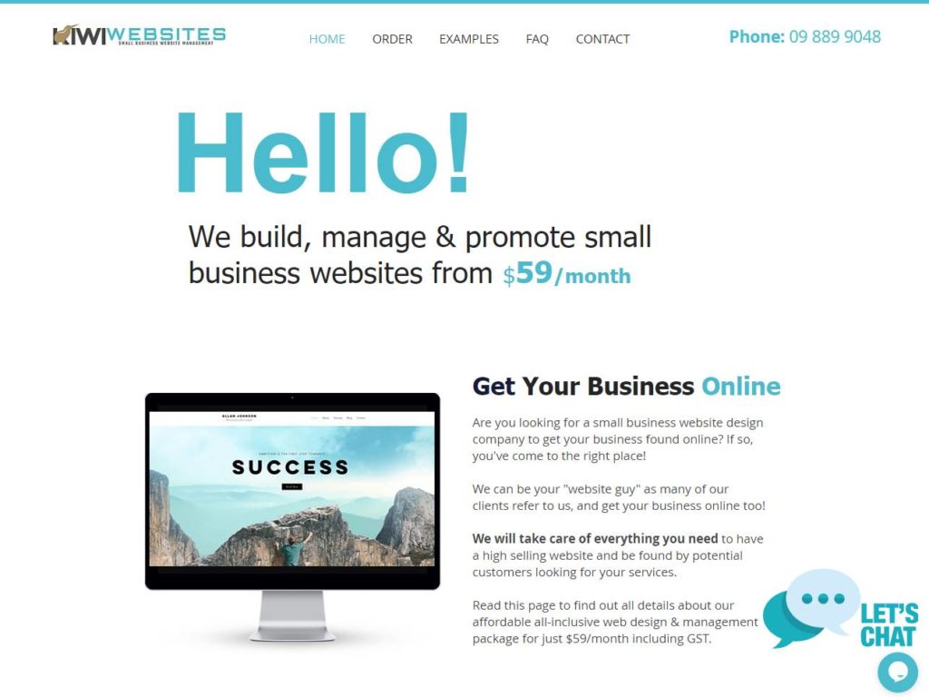 Kiwi Websites CSS Design Awards Winner sites gallery
