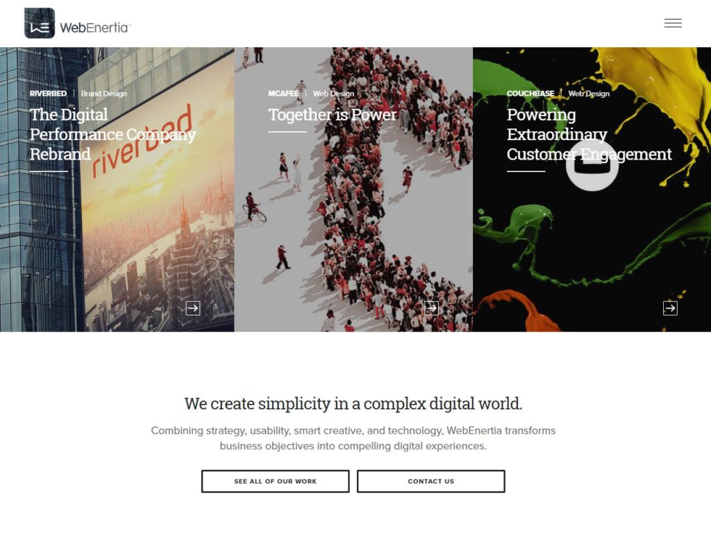 WebEnertia CSS Design Awards Winner sites gallery