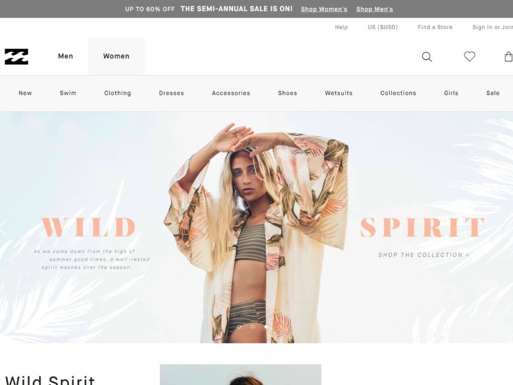 Billabong Tribong CSS Design Awards Winner sites gallery