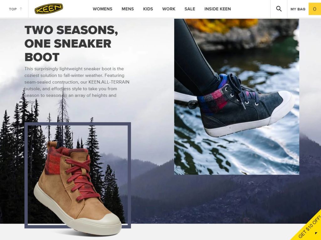 KEEN eCommerce Platform CSS Design Awards Winner sites gallery