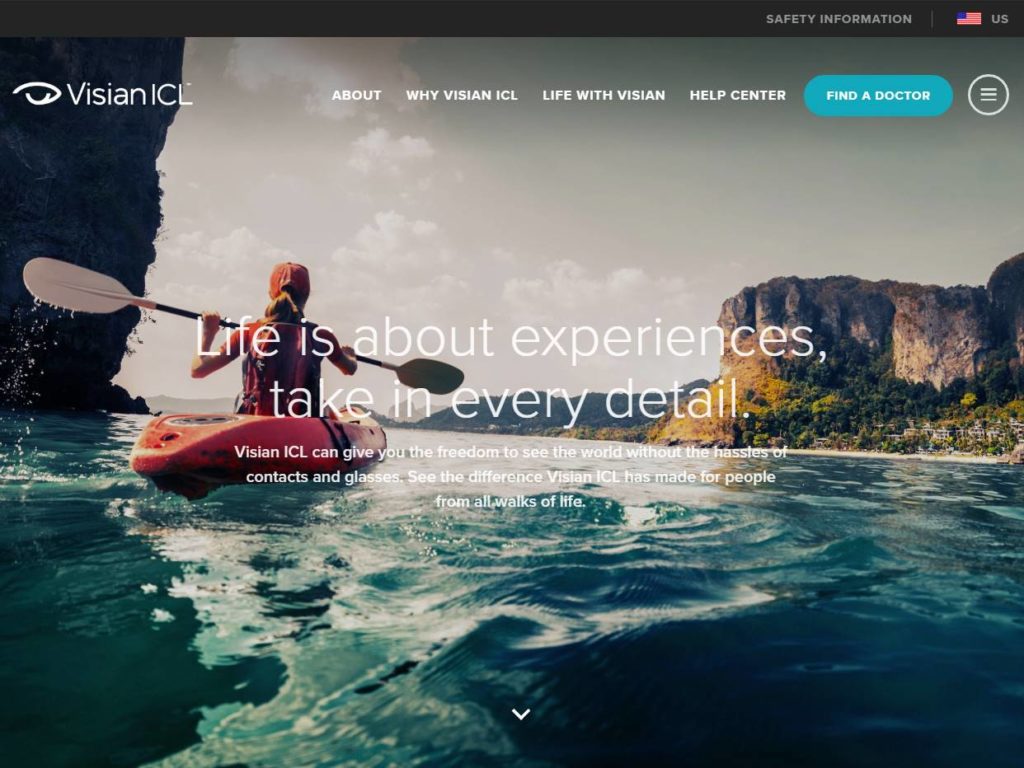 Visian ICL CSS Design Awards Winner sites gallery