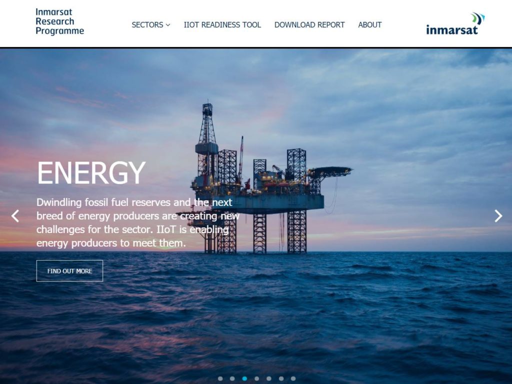 Inmarsat - Research Programme CSS Design Awards Winner sites gallery