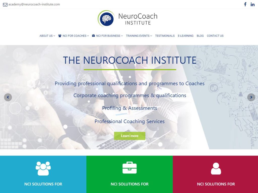 The NeuroCoach Institute CSS Design Awards Winner sites gallery