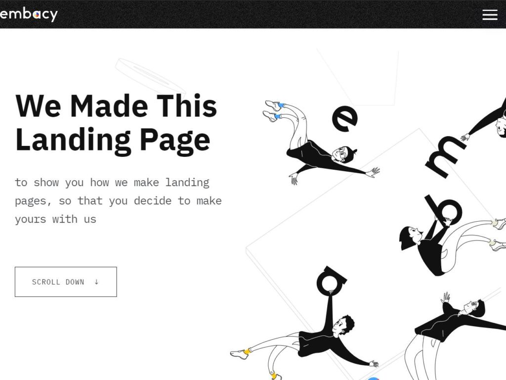 Landing about landing page