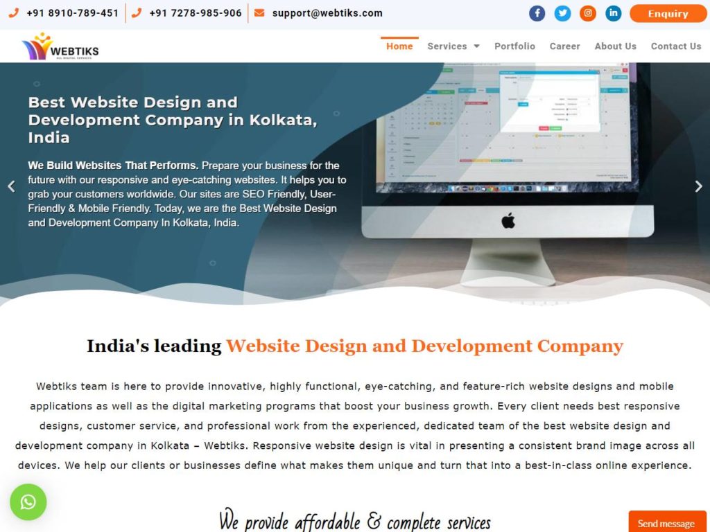 Digital marketing company - Webtiks