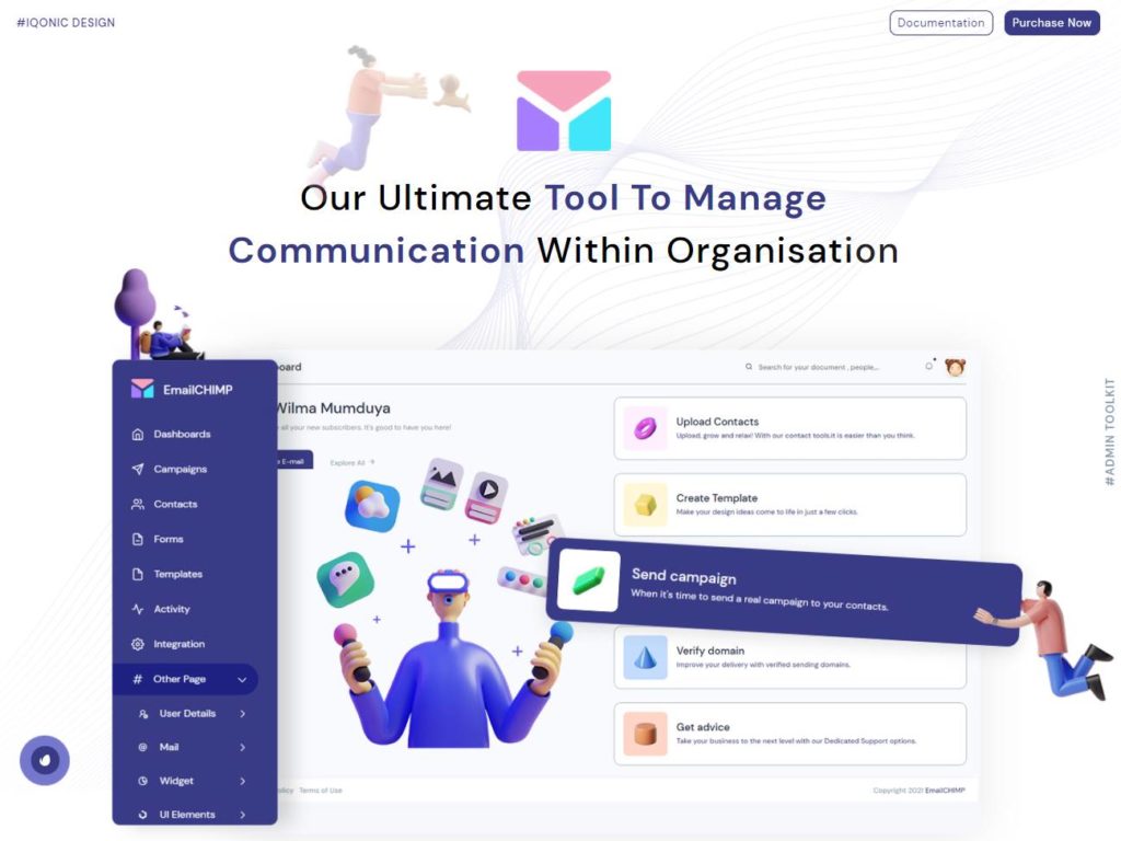 EmailChimp - Marketing Tool Admin Template