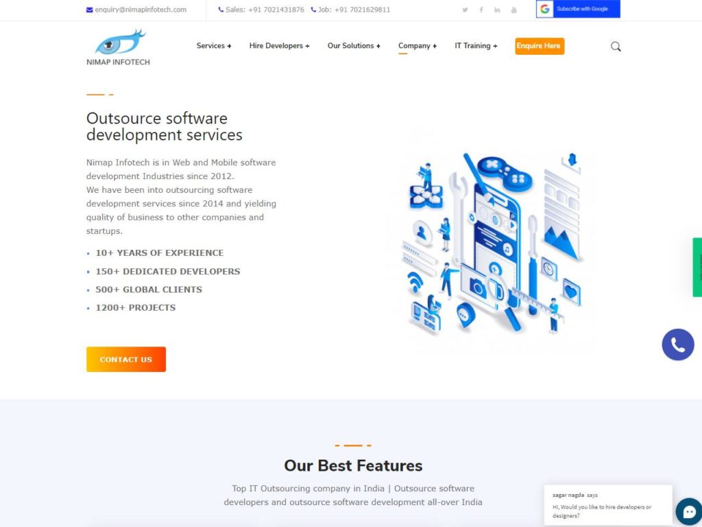 Nimap Infotech About
