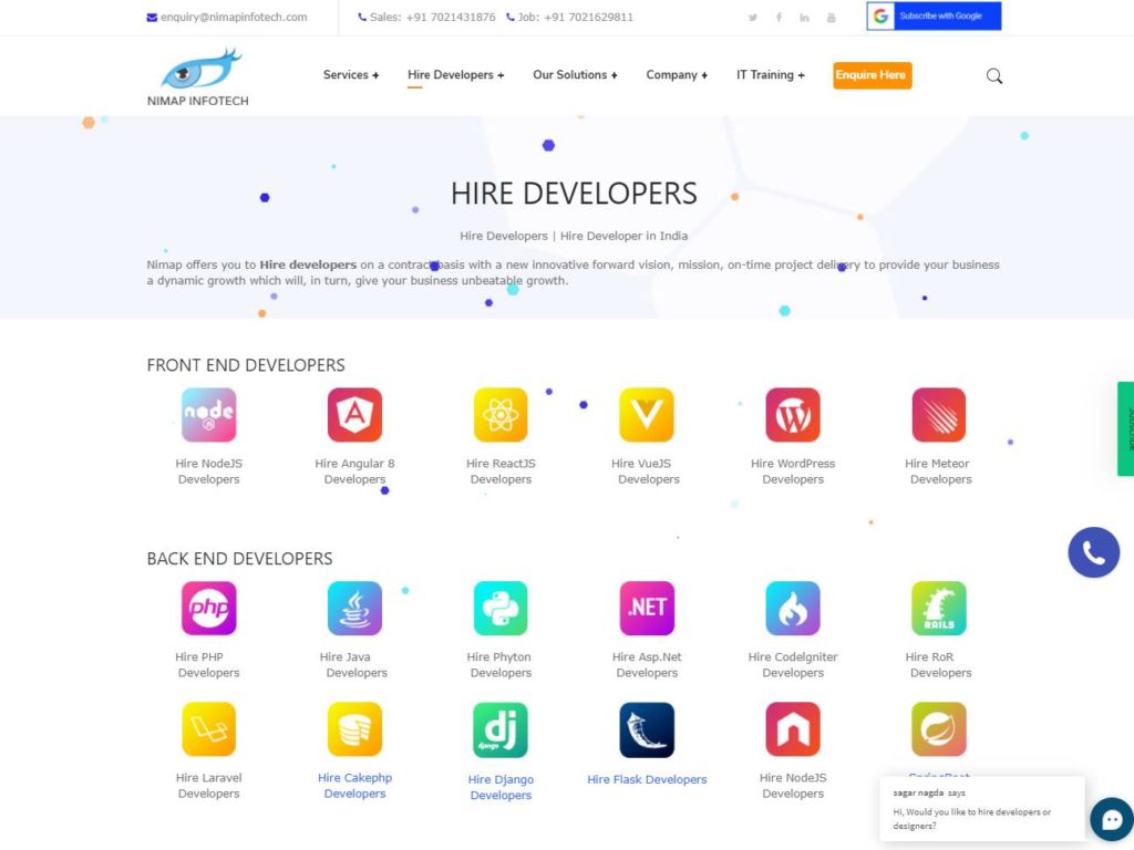 Nimap Infotech Hire