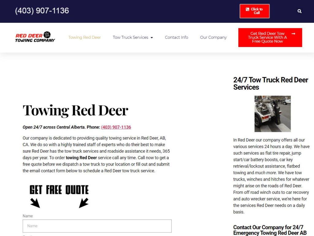 Red Deer Towing Company