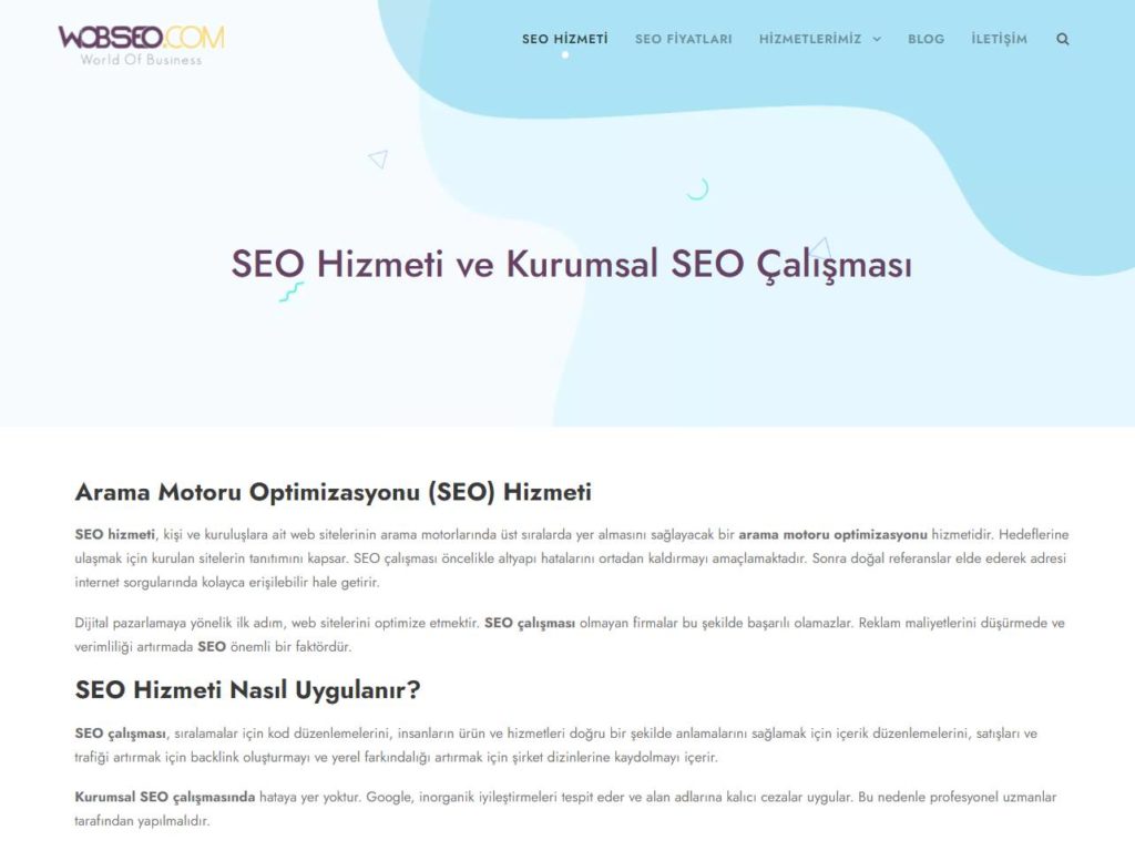 Wobseo Hizmeti
