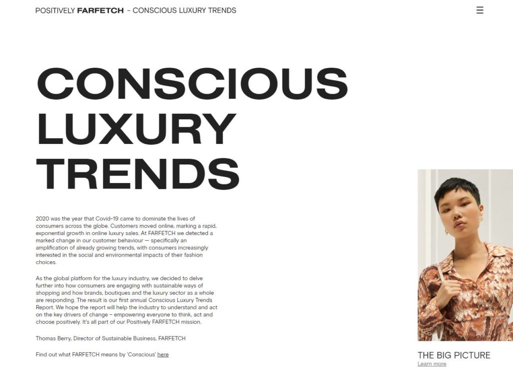 FARFETCH - Conscious Luxury Trends
