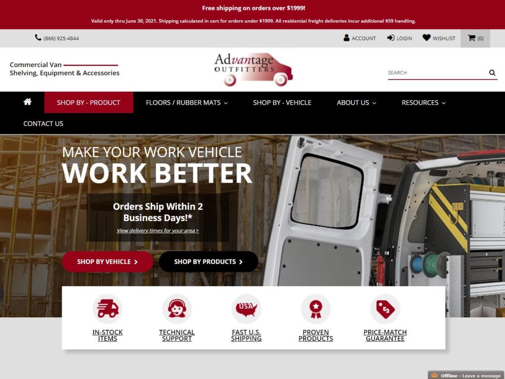 Commercial Van Shelving