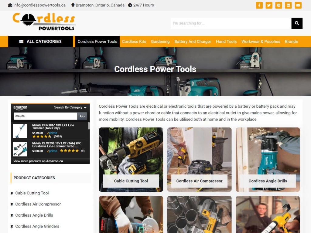 Cordless Power Tools Grid