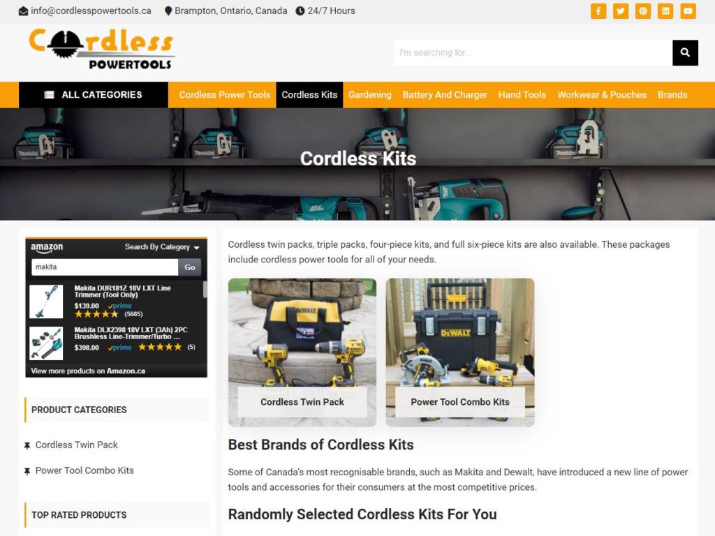 Cordless Power Tools Kits