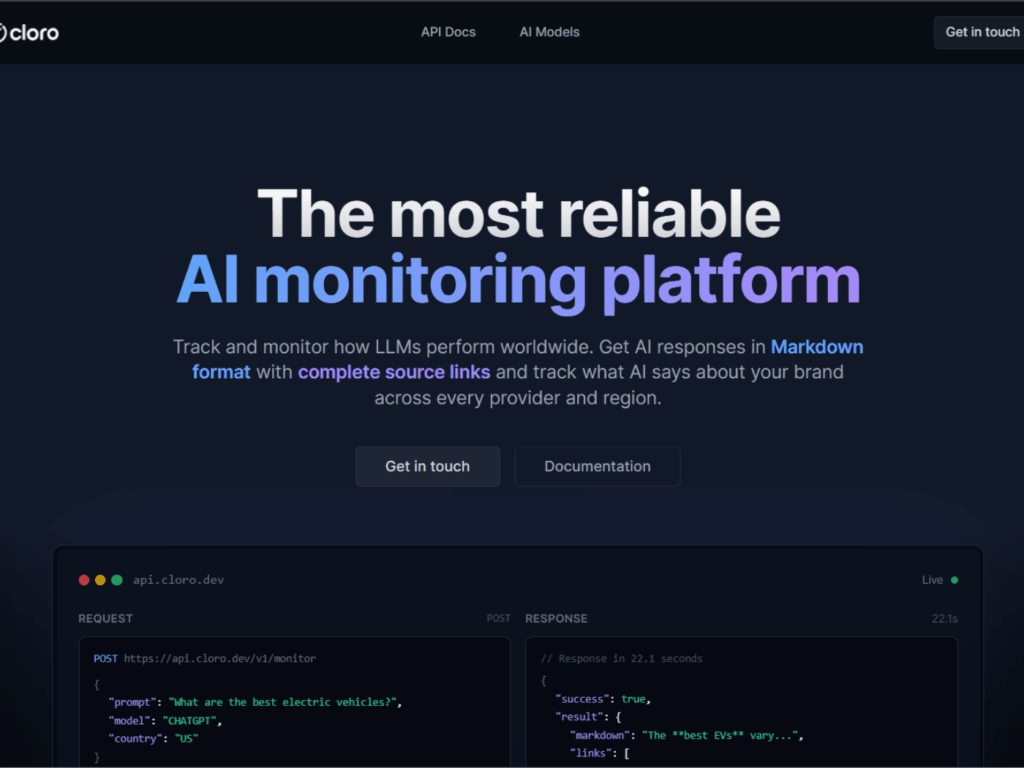 Cloro - sites gallery CSS Design Awards Winner