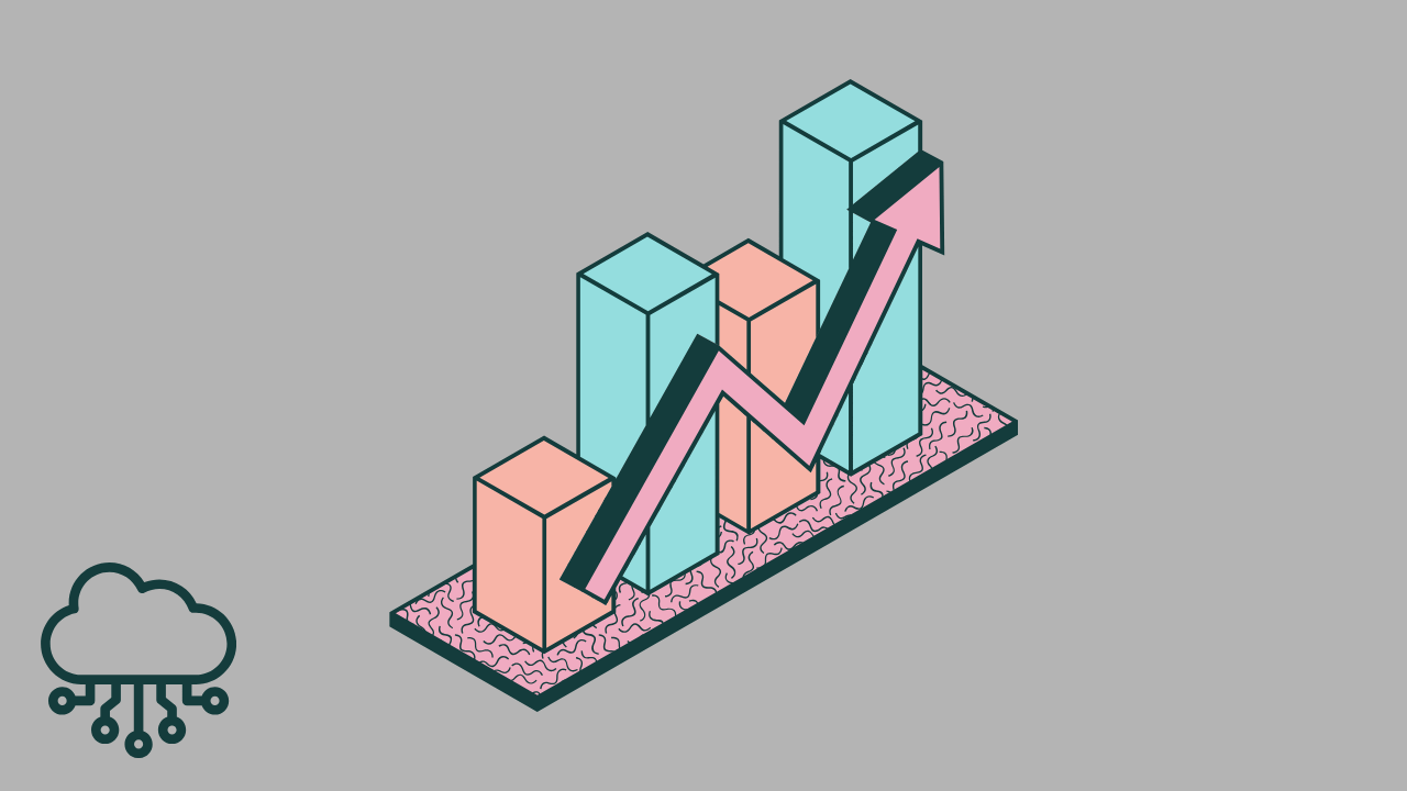 A glowing blue-and-orange digital cloud icon on a circuit background, representing top cloud consulting companies for scalable applications.