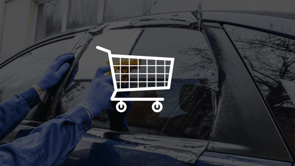 A professional automotive window tinting installation featuring the ultimate guide to window film distributors for professional tint shops.